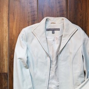 Ivory Leather Jacket